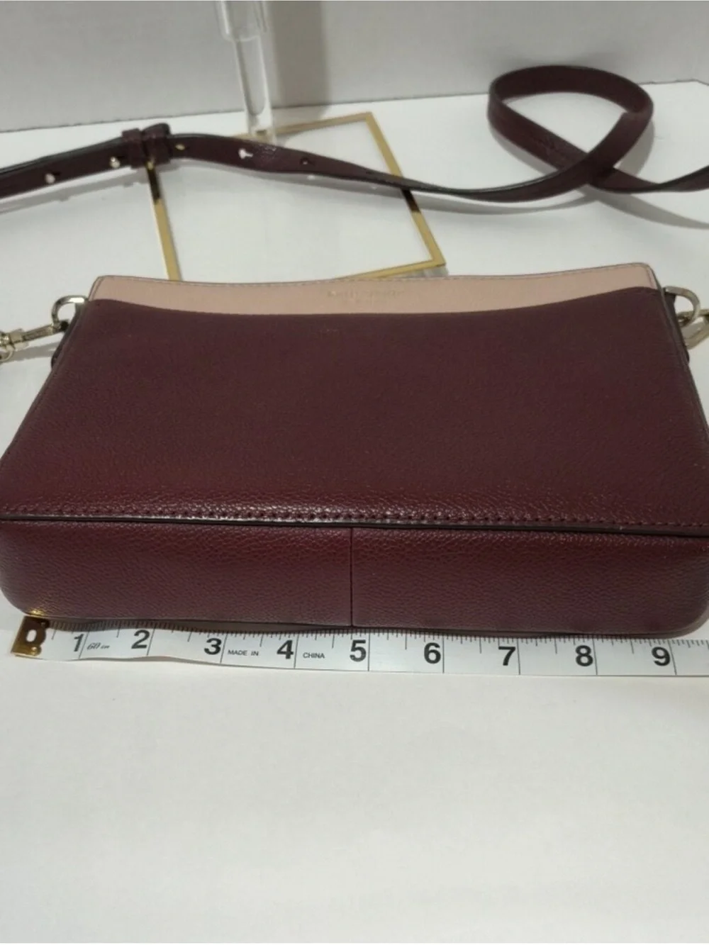 kate spade Burgundy and Blush Two-Tone Crossbody with Wallet